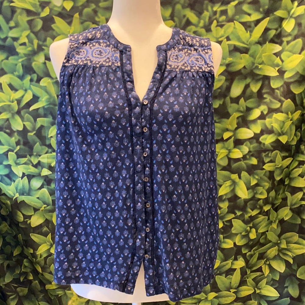 LUCKY BOHO BLUE TOP